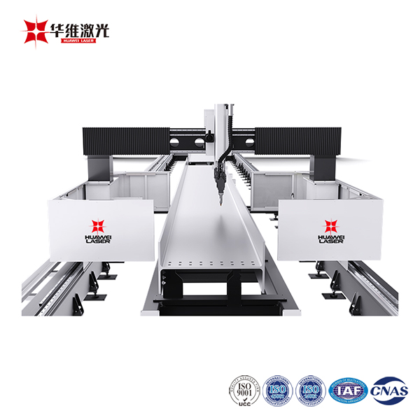 মেটাল স্টিল প্রসেসিংয়ের জন্য 3D CNC H-বিম লেজার কাটিং মেশিন 12000W